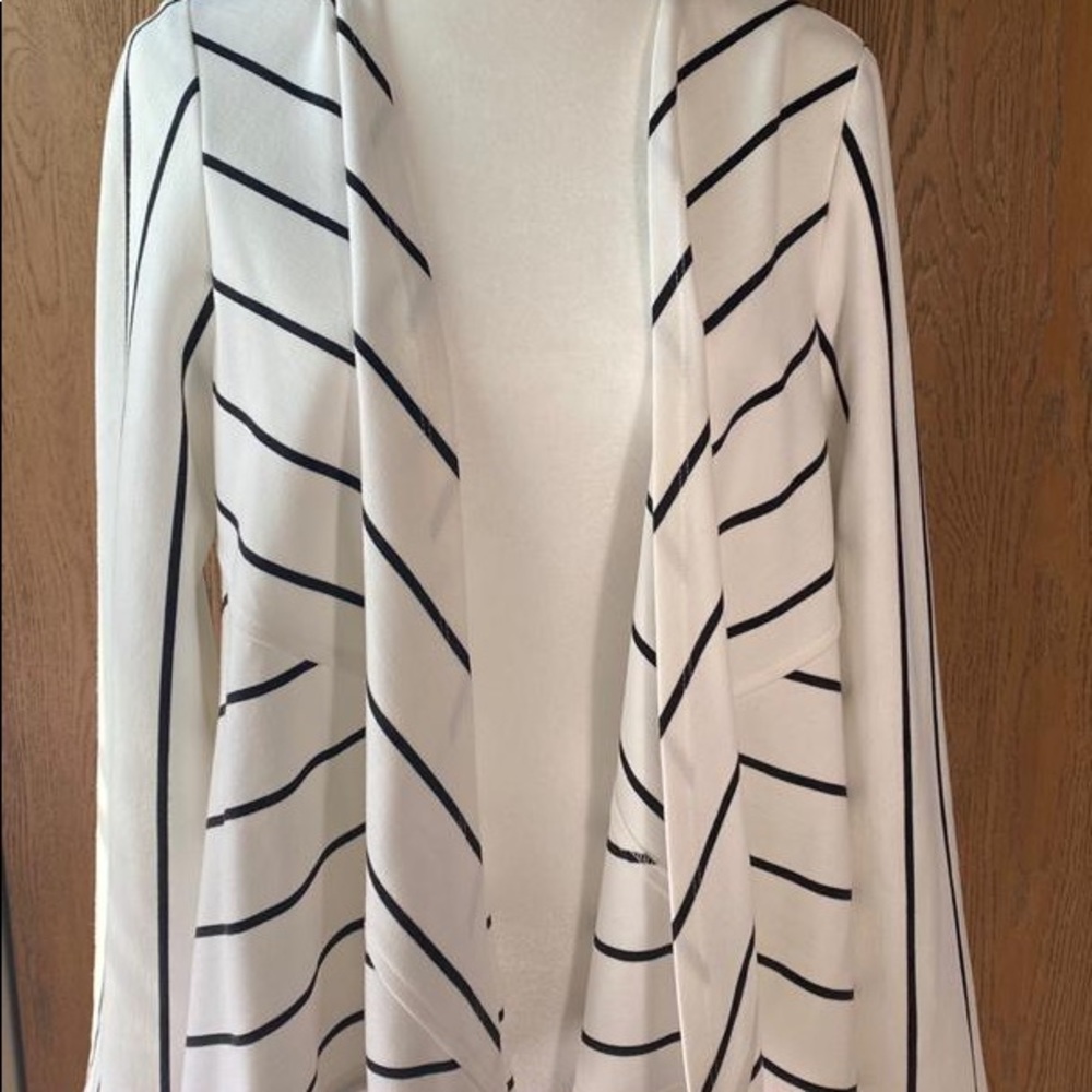 Loft women Medium Loose Striped Cardigan